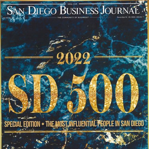 2022 SD 500 - SPECIAL EDITION | THE MOST INFLUENTIAL PEOPLE IN SAN DIEGO