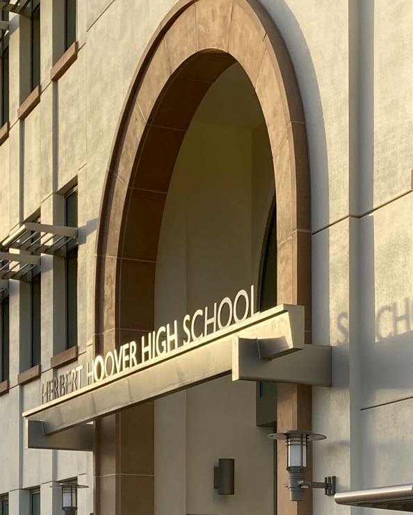 San Diego Unified School District - Hoover High School Sign