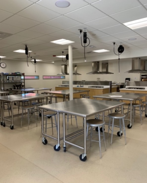 San Diego Unified School District - Hoover High CTE School Culinary Arts tables