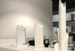 model of futuristic exterior design
