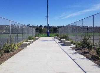  San Diego Unified School District - Correia Middle School Sports Complex Gallery walkway