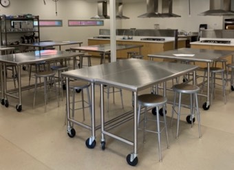 San Diego Unified School District - Hoover High Cte School Culinary Arts Gallery - rolling tables